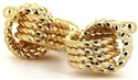 Botões de Punho Nó Duplo Dourado