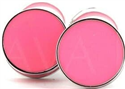 Botões de Punho Esmaltados Dupla Bola Rosa