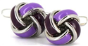 Botões de punho Laços Lilás e Roxo