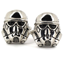 Botões de punho Star Wars - Capacete Stormtrooper