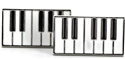 Botões de punho Teclado Piano II