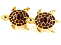 Botões de Punho Tartarugas Borgonha