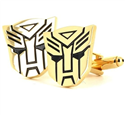 Botões de punho Transformers Autobots Dourados