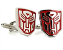 Botões de punho Transformers Autobots Vermelhos