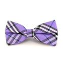 Laço Xadrez Escocês Roxo