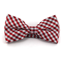 Laço Xadrez Vichy Vermelho e Branco
