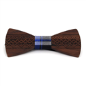 Laço Madeira Gravado Entrelaçado