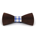 Laço Madeira Gravado Entrelaçado