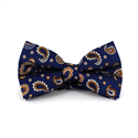 Laço Paisley Azul Marinho
