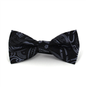 Laço Paisley Preto e Cinzento