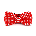 Laço Ponto Xadrez Vermelho e Branco