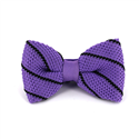 Laço Ponto Roxo Riscas Pretas