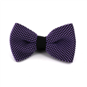 Laço Ponto Malha Preto e Roxo