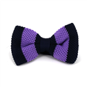 Laço Ponto Riscas Azul e Roxo