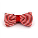 Laço Ponto Riscas Vermelho e Branco