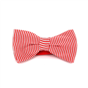 Laço Ponto Riscas Vermelho e Branco
