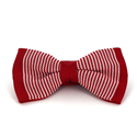 Laço Ponto Riscas Vermelho e Branco