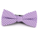 Laço Riscas Finas Roxo e Branco