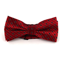 Laço Vermelho Círculos Pretos