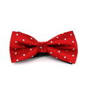 Laço Vermelho de Bolinhas Brancas