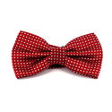 Laço Vermelho com Pontos Brancos