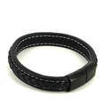 Pulseira Corda Couro Preto II