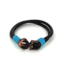 Pulseira de Couro com Âncora