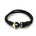 Pulseira de Couro com Âncora