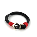 Pulseira de Couro com Âncora
