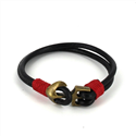 Pulseira em Couro com Âncora