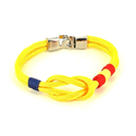 Pulseira Nó Amarelo com Bandeira de Espanha