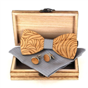 Conjunto de Laços de Madeira