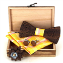Conjunto de Laços de Madeira