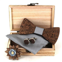 Conjunto de Laços de Madeira