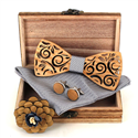 Conjunto de Laços de Madeira