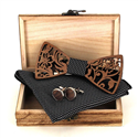 Conjunto de Laços de Madeira