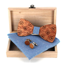 Conjunto de Laços de Madeira
