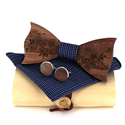 Conjunto de Laços de Madeira