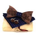 Conjunto de Laços de Madeira