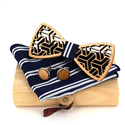 Conjunto de Laços de Madeira