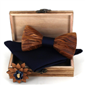 Conjunto de Laços de Madeira
