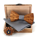 Conjunto de Laços de Madeira